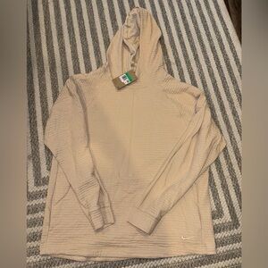 Nike Yoga Men's Beige Textured Hoodie